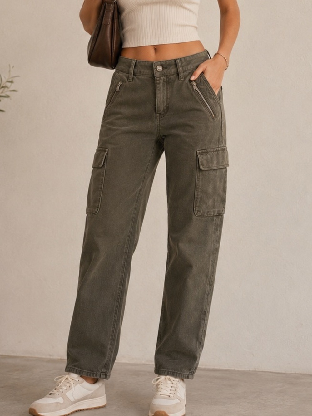 Mavi Olive low-Rise Cargo Skinny Pants
